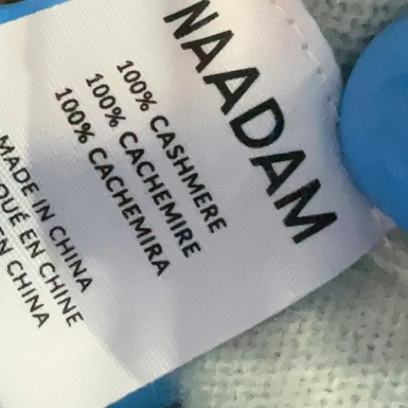 NAADAM Cashmere V-Neck Sweater Mint Sage Green Lightweight Boxy Size Small - Picture 6 of 8